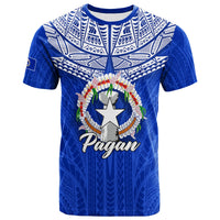 Custom Northern Mariana Islands Pagan T Shirt LT12 Unisex Blue - Polynesian Pride