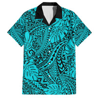 Matching Hawaiian Outfits For Couples Polynesian Tribal Art Turquoise LT14 - Polynesian Pride