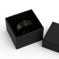 Polynesian American Samoa Spinner Ring Hibiscus Flowers LT9