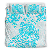 Polynesian Tribal Tattoo Retro Bedding Set Aqua Screen Color LT9 - Polynesian Pride
