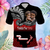 Custom Photo Aotearoa Toitu Te Tiriti Polo Shirt New Zealand Honour the Treaty - Fight Together - Polynesian Pride