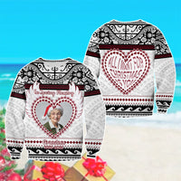 Custom Photo Polynesian Sweatshirt Memorial All I Want For Xmas Is You