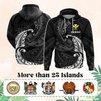 Custom AAPI Heritage Month Hoodie Polynesian Tribal Wave CTM05 Multicolor - Polynesian Pride