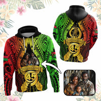 Custom Photo Vanuatu Independence Day Hoodie 45th Anniversary