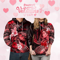 Custom Polynesian Valentine Hoodie In Our Kingdom Love Reigns Forever
