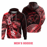 Custom Polynesian Valentine Hoodie In Our Kingdom Love Reigns Forever