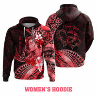 Custom Polynesian Valentine Hoodie In Our Kingdom Love Reigns Forever
