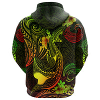 Custom Polynesian Countries Hoodie Coat Of Arms Polynesian Tribal Tattoo Shark
