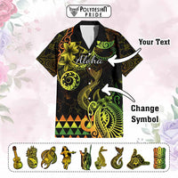 Custom Hawaii Symbols Hawaiian Shirt Plumeria Kakau Polynesian Tribal