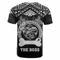 Custom Dog T Shirt With Polynesian Pattern