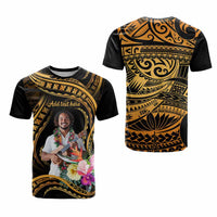 Custom Photo Pacific Tribal Tattoo T shirt with Flowers Bouquet