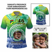 Custom Photo Malampa Province Polo Shirt Vanuatu Yumi Indipendens Dei CTM09 Multicolor - Polynesian Pride