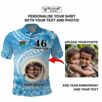 Custom Photo Sanma Province Polo Shirt Vanuatu Yumi Indipendens Dei