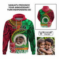 Custom Photo Vanuatu Year Anniversary Hoodie Yumi Indipendens Dei