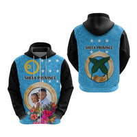 Sanma Province Custom Hoodie With Photo Vanuatuan Boar's Tusk Flag Multicolored