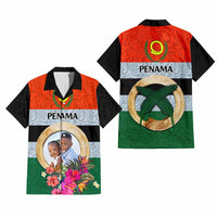 Penama Province Custom Hawaiian Shirt With Photo Vanuatuan Boar's Tusk Flag Multicolored CTM09 - Polynesian Pride