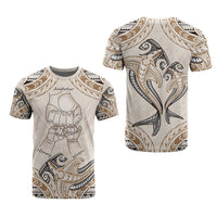 Custom Fist Bump Father's Day Sign T Shirt Polynesian Shark Tribal Tattoo CTM09 - Polynesian Pride