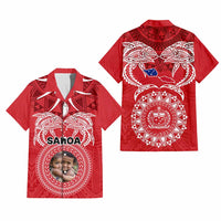 Custom Photo Samoa Hawaiian Shirt Polynesian Fish Tattoo and Boar Tusk Art