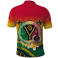 Custom Photo Vanuatu Provinces Polo Shirt Coat Of Arms Mix Flag - Polynesian Pride