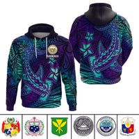 Custom Polynesian T Shirt, Polo Shirt, Hoodie Hammerhead Shark With Coat of Arms CTM14