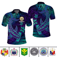 Custom Polynesian T Shirt, Polo Shirt, Hoodie Hammerhead Shark With Coat of Arms CTM14