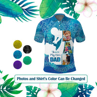 Custom Photo Polynesia Father's Day Polo Shirt Dad You Are My Hero