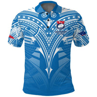 Samoa Rugby Toa Samoa Blue Style Polo Shirt LT2 BLUE - Polynesian Pride