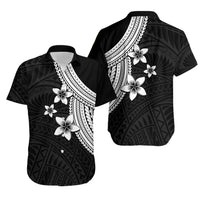 Polynesian Couples Matching Outfits Combo Long Sleeve Dress With Plumeria Flower White LT6 - Polynesian Pride