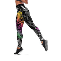 Polynesia Butterfly Tribal Tattoo Leggings LT05