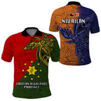 Papua New Guinea Eastern Highlands Province and New Ireland Province Polo Shirt LT03