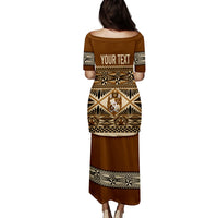 Personalised Tonga Independence Day Puletaha Dress Ngatu Tapa Style LT7 - Polynesian Pride
