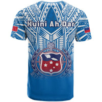(Kuini Dar) Samoa Rugby T Shirt Toa Samoa Polynesian Pacific Blue Version LT14 - Polynesian Pride