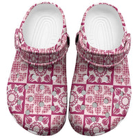 Akala Palaka Quilt Hawaii Clogs Shoes Hawaiian Tropical Monstera Sea Turtle