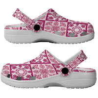 Akala Palaka Quilt Hawaii Clogs Shoes Hawaiian Tropical Monstera Sea Turtle