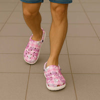 Alaka Aloha Hawaii Clogs Shoes Plumeria Lei With Palaka Motif - Polynesian Pride