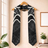 Aloha Hawaii Kalo Pikake Lei Graduation Stole Chest Tattoo Black Hawaiian Pattern