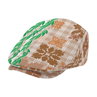 Aloha Hawaii Palaka Tuberose Lei Jeff Hat Hawaiian Quilt Seamless Style - Polynesian Pride