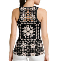 Aloha Hawaii Shell Quilt Hollow Tank Top Seamless Style - Polynesian Pride