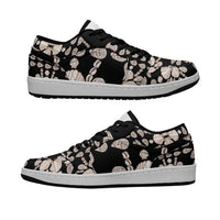 Aloha Hawaii Shell Quilt Low Sneakers Seamless Style LT14 Black - Polynesian Pride