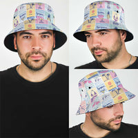 Aloha Summer Posters Grunge Textures Bucket Hat