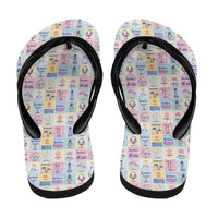 Aloha Summer Posters Grunge Textures Flip Flops
