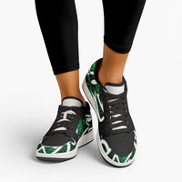 Aotearoa Maori Kowhaiwhai Low Sneakers Kakariki Puhoro and Patiki