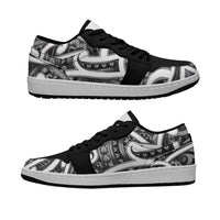 Aotearoa Maori Kowhaiwhai Low Sneakers Kiwikiwi Puhoro and Patiki