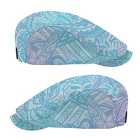 Baby Blue Gradient Polynesia Jeff Hat Hawaiian Tribal Hammerhead Shark Tattoo - Polynesian Pride