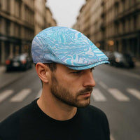 Baby Blue Gradient Polynesia Jeff Hat Hawaiian Tribal Hammerhead Shark Tattoo - Polynesian Pride