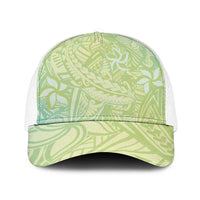 Baby Green Gradient Polynesia Baseball Net Cap Hawaiian Tribal Hammerhead Shark Tattoo LT14 One Size White Baby Green - Polynesian Pride