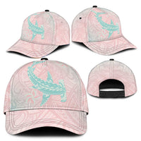 Baby Pink Gradient Polynesia Classic Cap Hawaiian Tribal Hammerhead Shark Tattoo LT14