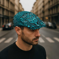 Basketball New Zealand Jeff Hat Teal Maori Ta Moko Indigenous - Polynesian Pride