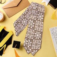 Beige Palaka Quilt Hawaii Graduation Stole Hawaiian Tropical Monstera Sea Turtle