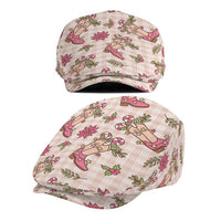 Beige Paniolo Palaka Hawaiian Cowgirl Christmas Jeff Hat - Polynesian Pride